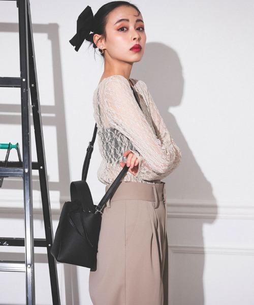 【最終価格】DONOBAN☆ドノバン　ハートスカラップトートバッグ　グレー ハートカットバッグ（トートバッグ）｜DONOBAN（ドノバン）の