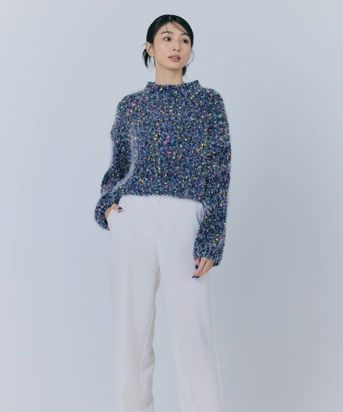 BLUE×PALANG(ブルーパラン)の「【ZOZOTOWN限定】MIXED SHORT KNIT(ニット/セーター・レディース・ブルー系その他・FREE)」の4枚目の写真