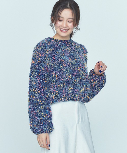 BLUE×PALANG(ブルーパラン)の「【ZOZOTOWN限定】MIXED SHORT KNIT(ニット/セーター・レディース・ブルー系その他・FREE)」の7枚目の写真
