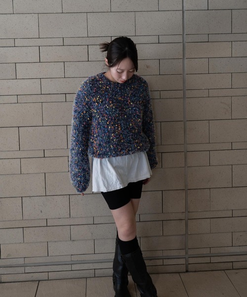 BLUE×PALANG(ブルーパラン)の「【ZOZOTOWN限定】MIXED SHORT KNIT(ニット/セーター・レディース・ブルー系その他・FREE)」の17枚目の写真