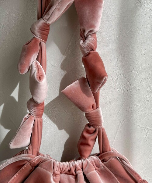 【セール】ベルベットリボンバゲットショルダーバッグ（ショルダーバッグ）｜fredy emue（フレディエミュ）