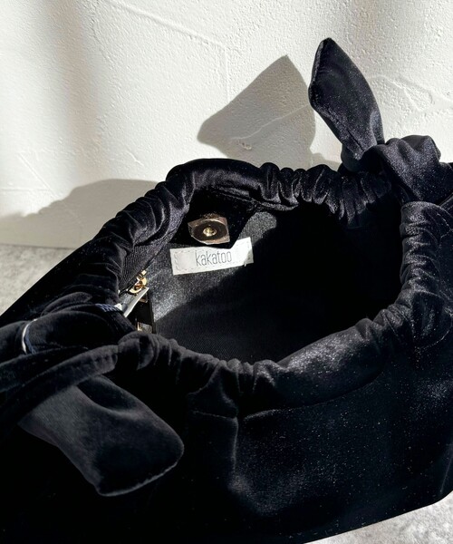 【セール】ベルベットリボンバゲットショルダーバッグ（ショルダーバッグ）｜fredy emue（フレディエミュ）