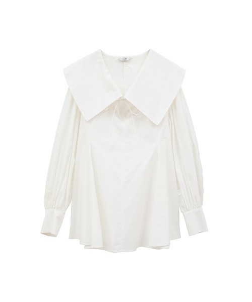 BIG COLLAR DRAWSTRING BLOUSE（シャツ/ブラウス）｜CLANE（クラネ）の 