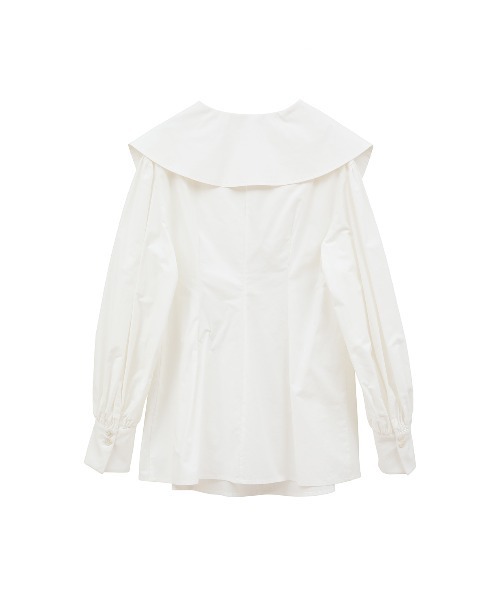 BIG COLLAR DRAWSTRING BLOUSE（シャツ/ブラウス）｜CLANE（クラネ）の 