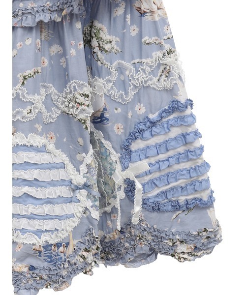 PINK HOUSE（ピンクハウス）の「SWAN LAKEプリントスカート（スカート