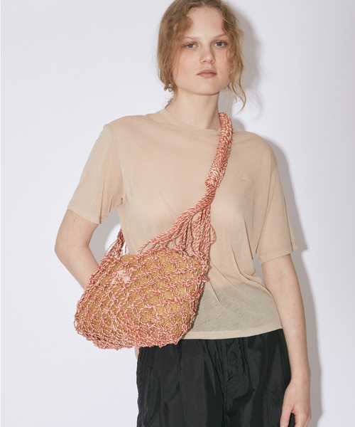 beautiful people(ビューティフルピープル)の「abaca twist bag M(ショルダーバッグ・レディース・ブラック/イエロー/レッド/ブルー・FREE)」の14枚目の写真