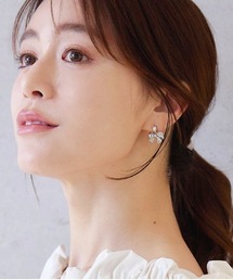 CELFORD | シェイクビジューリボンピアス(ピアス（両耳用）)