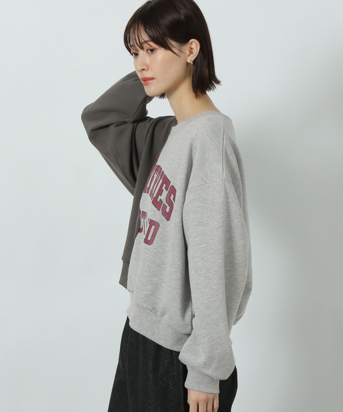 LAKOLE（ラコレ）の「リメイク風ロゴ裏毛プルオーバー / 289671（Tシャツ/カットソー・レディース・アイボリー/グレー/ネイビー・FREE）」の22枚目の写真