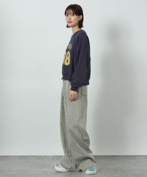 LAKOLE（ラコレ）の「リメイク風ロゴ裏毛プルオーバー / 289671（Tシャツ/カットソー・レディース・アイボリー/グレー/ネイビー・FREE）」の19枚目の写真