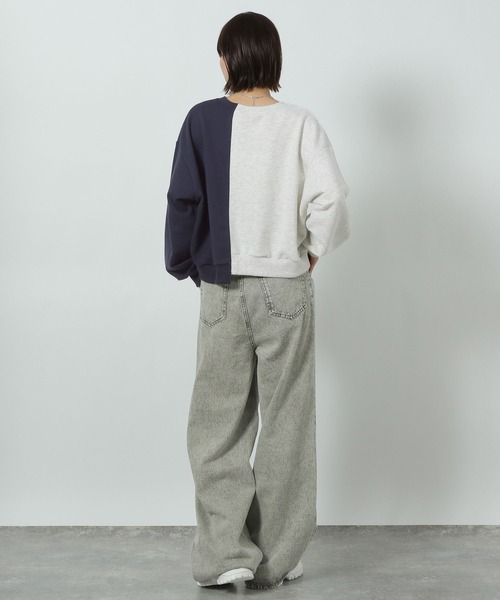 LAKOLE（ラコレ）の「リメイク風ロゴ裏毛プルオーバー / 289671（Tシャツ/カットソー・レディース・アイボリー/グレー/ネイビー・FREE）」の20枚目の写真