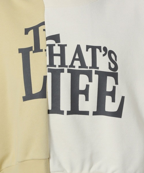 LAKOLE（ラコレ）の「リメイク風ロゴ裏毛プルオーバー / 289671（Tシャツ/カットソー・レディース・アイボリー/グレー/ネイビー・FREE）」の9枚目の写真
