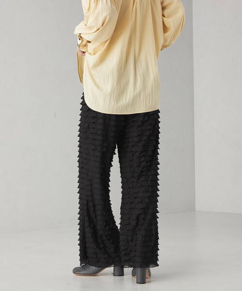 EMMEL REFINES(エメルリファインズ)の「<EMMEL REFINES>EM フリル カットパンツ(その他パンツ・レディース・ブラック/オフホワイト・M/S)」の19枚目の写真