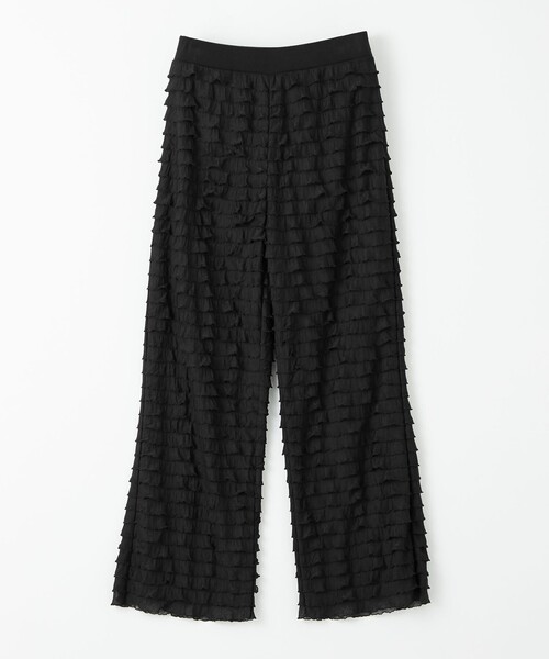 EMMEL REFINES(エメルリファインズ)の「<EMMEL REFINES>EM フリル カットパンツ(その他パンツ・レディース・ブラック/オフホワイト・M/S)」の6枚目の写真