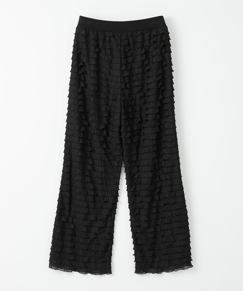 EMMEL REFINES(エメルリファインズ)の「<EMMEL REFINES>EM フリル カットパンツ(その他パンツ・レディース・ブラック/オフホワイト・M/S)」の7枚目の写真