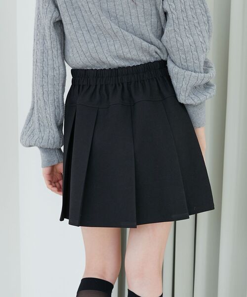 MAJESTIC LEGON（マジェスティックレゴン）の「プリーツミニスカパン（スカート・レディース・グレー/ベージュ/ブラック・MEDIUM）」の15枚目の写真