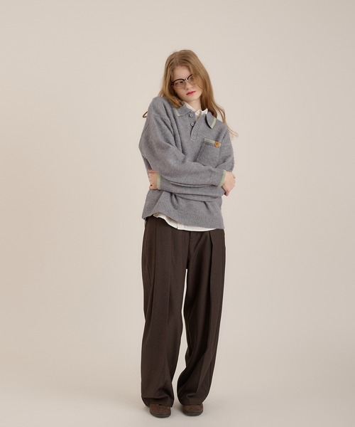 MUHET（ミュエータ）の「２タックスラックスパンツ（スラックス・メンズ・チャコールグレー/ブラウン・SMALL/MEDIUM/LARGE）」の11枚目の写真