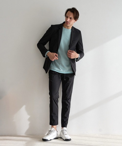 RATTLE TRAP(ラトルトラップ)の「ストレッチナイロンジャガードイージーパンツ(その他パンツ・メンズ・ブラック・S/M/L/LL)」の3枚目の写真