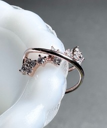 CALIFORNIA OUTFITTERS | 3-1C9 ミニ クロスデザイン ラインストーン イヤーカフ【LULKA-ルールカ-】(イヤーカフ)