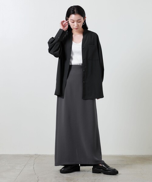 MARW UNITED ARROWS(マルゥ ユナイテッドアローズ)の「<MARW UNITED ARROWS>タック スキッパーシャツ ‐UVカット‐(シャツ/ブラウス・レディース・クリーム/ホワイト/ブラック・FREE)」の11枚目の写真