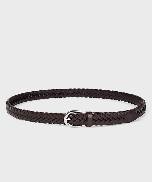 Paul Smith（ポールスミス）の「レザー メッシュベルト【150711 FR】（ベルト・メンズ・ブラック/ダークブラウン・FREE）」の5枚目の写真