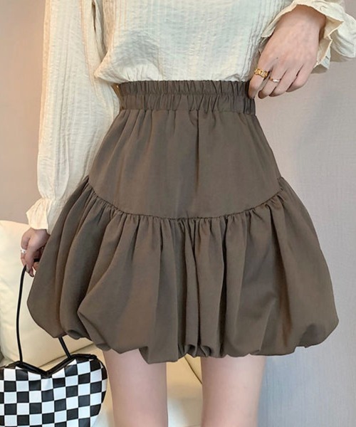 sevens（セブンズ）の「【sevens】SK バルーンミニスカート（スカート・レディース・ブラック/ブラウン・FREE）」の10枚目の写真