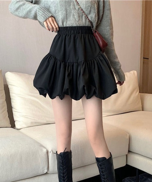 sevens（セブンズ）の「【sevens】SK バルーンミニスカート（スカート・レディース・ブラック/ブラウン・FREE）」の16枚目の写真