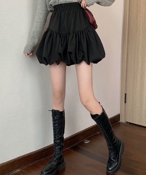 sevens（セブンズ）の「【sevens】SK バルーンミニスカート（スカート・レディース・ブラック/ブラウン・FREE）」の17枚目の写真