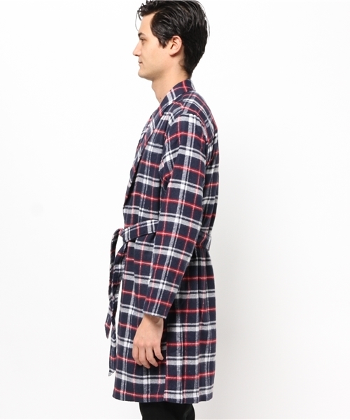 SEVENDAYS=SUNDAY（セブンデイズサンデイ）の「チェックガウン（ピーコート・メンズ・グリーン/グレー/ブルー・LARGE/MEDIUM）」の7枚目の写真
