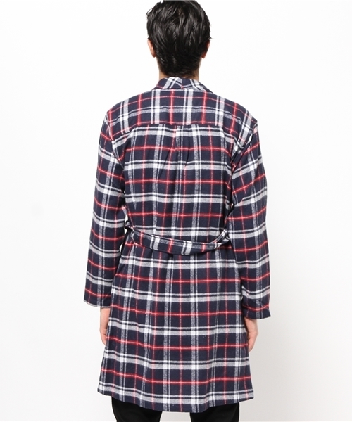 SEVENDAYS=SUNDAY（セブンデイズサンデイ）の「チェックガウン（ピーコート・メンズ・グリーン/グレー/ブルー・LARGE/MEDIUM）」の8枚目の写真