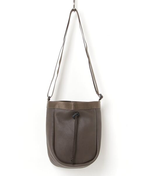 BURLAP OUTFITTER(バーラップアウトフィッター)の「LEATHER CHALK BAG / レザーチョークバッグ(ショルダーバッグ・メンズ・ブラック/チョコ・ONE SIZE)」の7枚目の写真