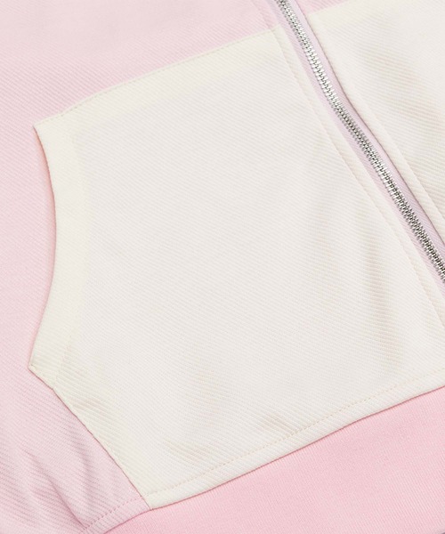 HOOK（フック）の「【HOOK】for　girls　バイカラー刺繍ジップパーカー（パーカー・レディース・ピンク/ブラック・MEDIUM/SMALL）」の12枚目の写真
