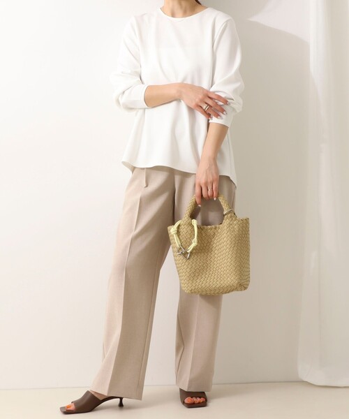 NOLLEY’S（ノーリーズ）の「メッシュトートバッグS（ショルダーバッグ・レディース・ベージュ/ミント/ブラック/ボルドー/グレイッシュブルー/チャコールグレー・FREE）」の12枚目の写真