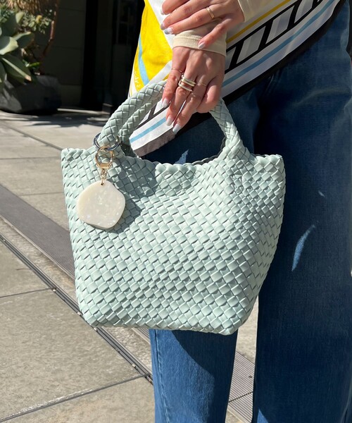 NOLLEY’S（ノーリーズ）の「メッシュトートバッグS（ショルダーバッグ・レディース・ベージュ/ミント/ブラック/ボルドー/グレイッシュブルー/チャコールグレー・FREE）」の21枚目の写真