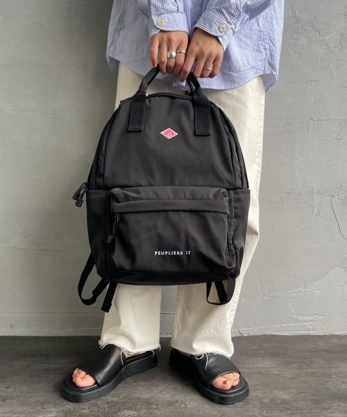 DANTON（ダントン）の「【WEB限定】[DANTON/ダントン] PEUPLIERS 17 ポリエステルツイルバックパック（バックパック/リュック・レディース・ブラック・ONE SIZE）」の5枚目の写真