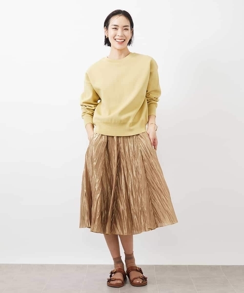 MICHEL KLEIN（ミッシェル・クラン）の「［2WAY］ニットカーディガン（ニット/セーター・レディース・クリーム/ネイビー/ホワイト・38）」の9枚目の写真