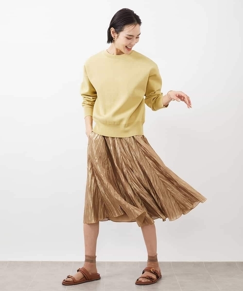 MICHEL KLEIN（ミッシェル・クラン）の「［2WAY］ニットカーディガン（ニット/セーター・レディース・クリーム/ネイビー/ホワイト・38）」の10枚目の写真