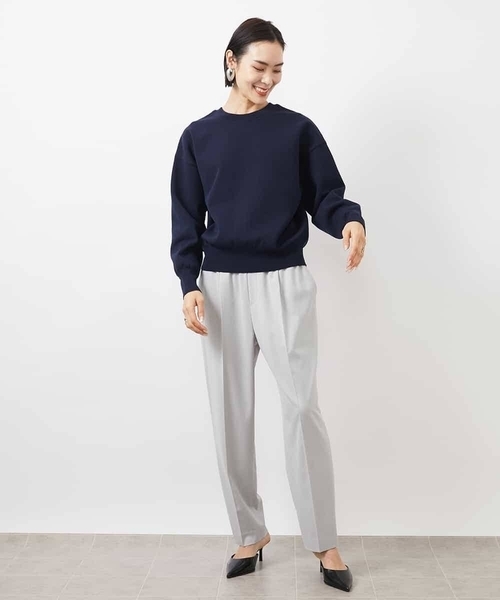 MICHEL KLEIN（ミッシェル・クラン）の「［2WAY］ニットカーディガン（ニット/セーター・レディース・クリーム/ネイビー/ホワイト・38）」の18枚目の写真