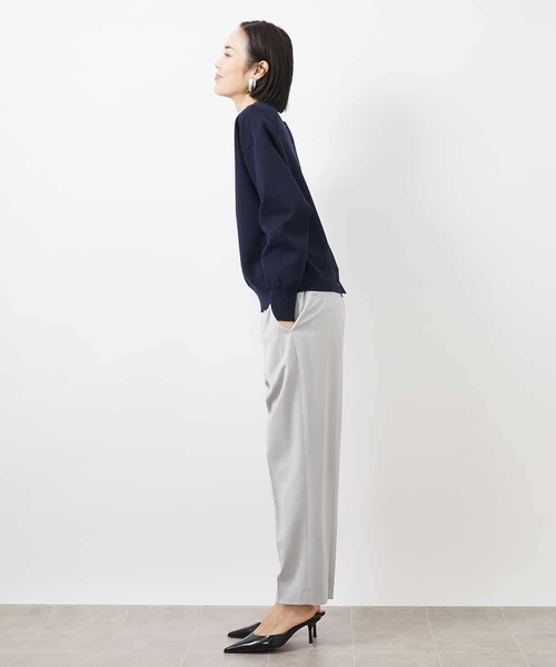 MICHEL KLEIN（ミッシェル・クラン）の「［2WAY］ニットカーディガン（ニット/セーター・レディース・クリーム/ネイビー/ホワイト・38）」の19枚目の写真