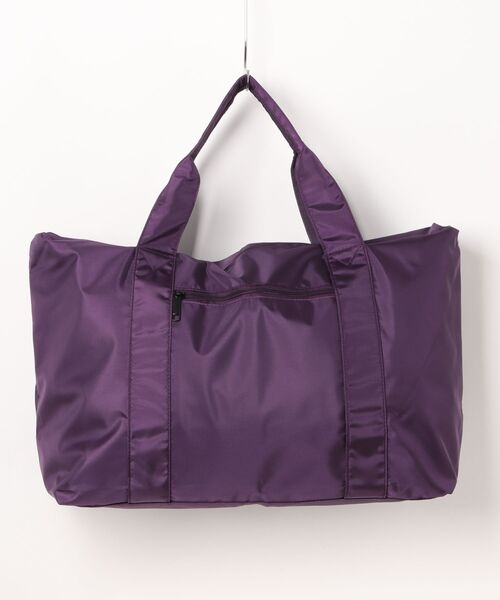 florist(フローリスト)の「【撥水加工・軽い◎】シンプル無地大容量ボストンバッグ/トラベルバッグ(ボストンバッグ・レディース・ネイビー/ダークグレー/パープル/グリーン/レッド/ブラック・FREE)」の20枚目の写真