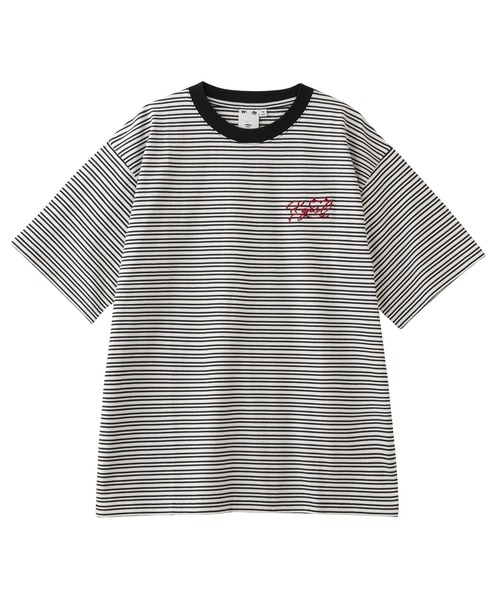 セール】STRIPED S/S TEE（Tシャツ/カットソー）｜X-girl