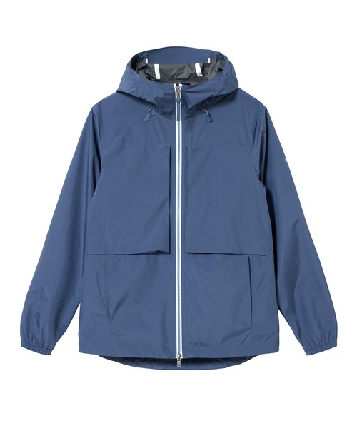 AIGLE(エーグル)の「全天候型 防水 透湿 ポケッタブル 2.5レイヤーフーデッドジャケット(マウンテンパーカー・メンズ・ブルー/ダークグリーン・M/L/S)」の21枚目の写真