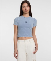 GUESS JEANS Ss Cn Baby Emb Star Tee 半袖Tシャツ レディース