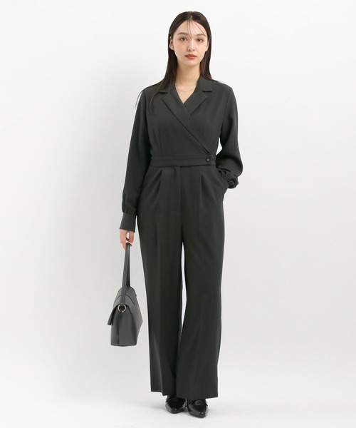 Andemiu(アンデミュウ)の「テーラードオールインワン325752(つなぎ/オールインワン・レディース・チャコールグレー/ベージュ・SMALL/MEDIUM)」の4枚目の写真