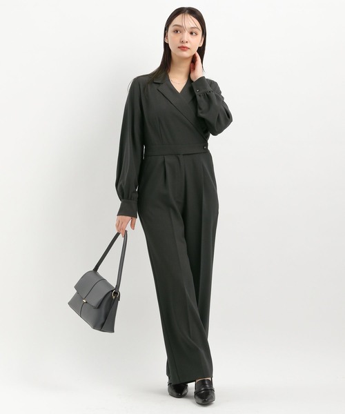 Andemiu(アンデミュウ)の「テーラードオールインワン325752(つなぎ/オールインワン・レディース・チャコールグレー/ベージュ・SMALL/MEDIUM)」の3枚目の写真