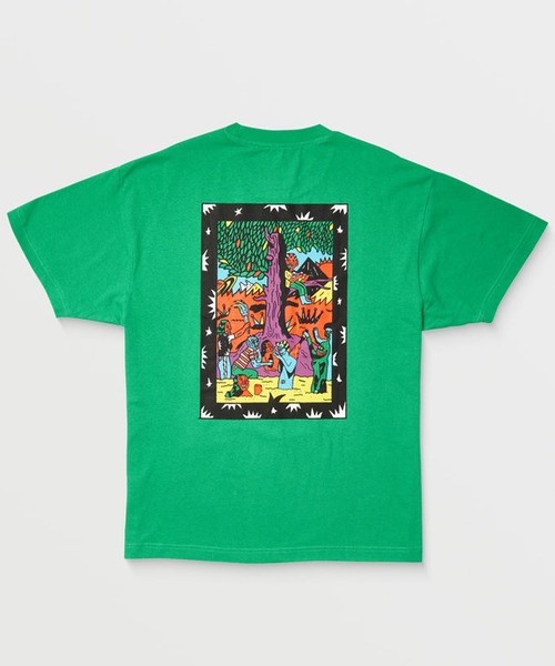 VOLCOM（ボルコム）の「VOLCOM/ボルコム 半袖Tシャツ バックプリント A4312554（Tシャツ/カットソー・メンズ・グリーン・M/L/XL）」の3枚目の写真
