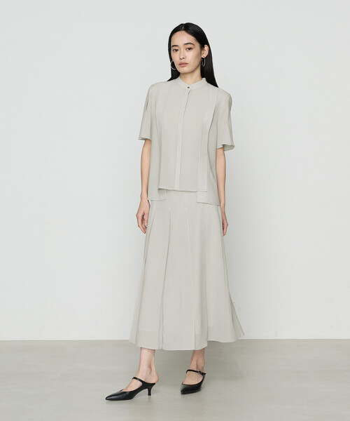 COMME CA(コムサ)の「フィネスボイル スカート(スカート・レディース・グリーン系その他/ダークネイビー・9号/11号)」の4枚目の写真