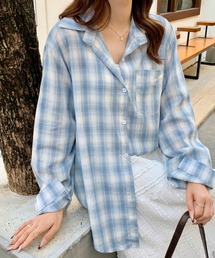 everycoco（エブリーココ）の「チェック柄オーバーサイズシャツ（シャツ/ブラウス）」