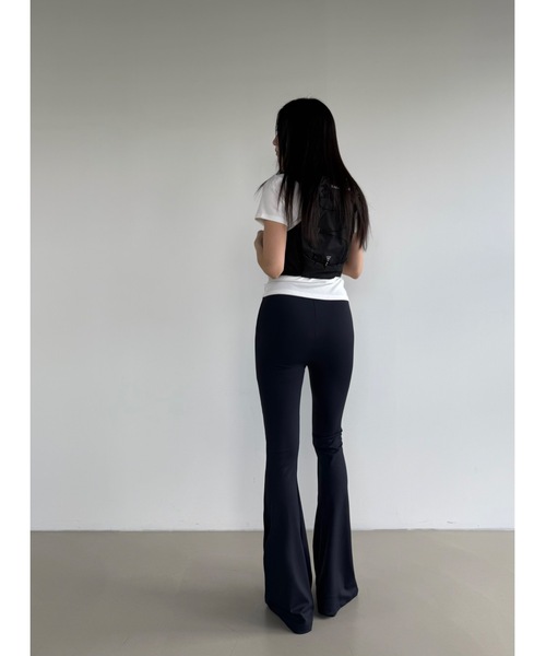 Didot.showroom（ディドット ショールーム）の「【DIDOT.】ブーツカットレギンス（レギンス/スパッツ・レディース・グレー/ネイビー/ブラック/アイボリー/ブラウン・S/M）」の13枚目の写真