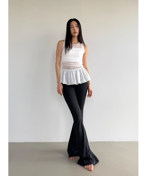 MardiMercredi マルディメクルディ シグネチャーブーツカットレギンス MardiMercredi マルディメクルディ シグネチャーブーツカットレギンス