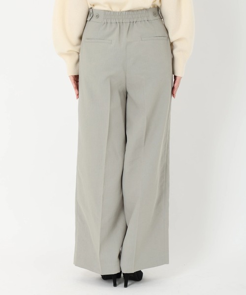 STRAWBERRY-FIELDS（ストロベリーフィールズ）の「サイドアジャストタックストレートパンツ（その他パンツ・レディース・オフホワイト/バイオレット/ベージュ/ブラック/オリーブ・2/1）」の8枚目の写真